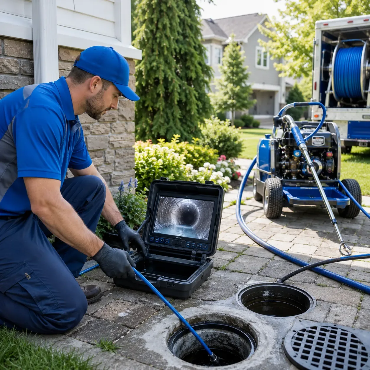 Outdoor drain cleaning professionals serving South Portland, ME