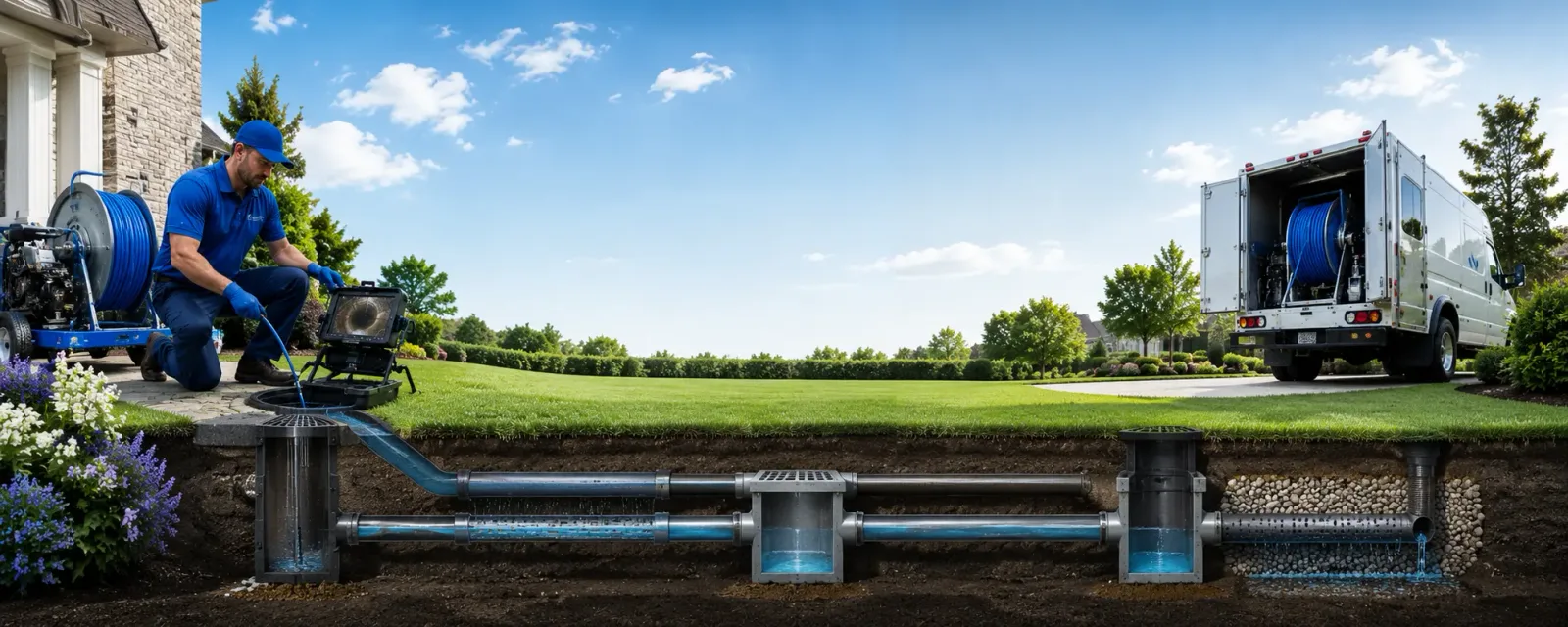 Outdoor drain cleaning information for South Portland, ME